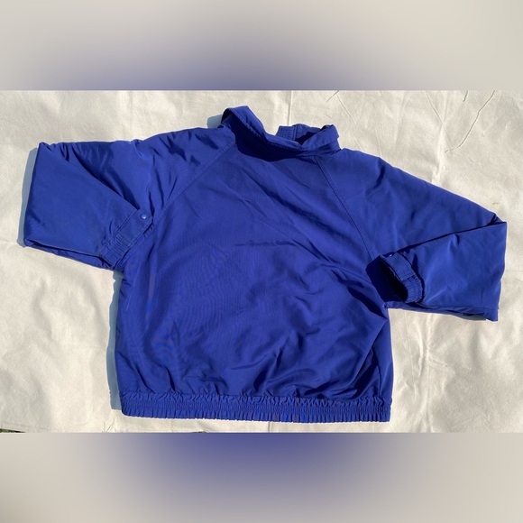 Vintage Y2K Carhartt Royal Blue Zip-Up Lined Fleece Nylon Cold Weather Jacket L - Picture 2 of 10